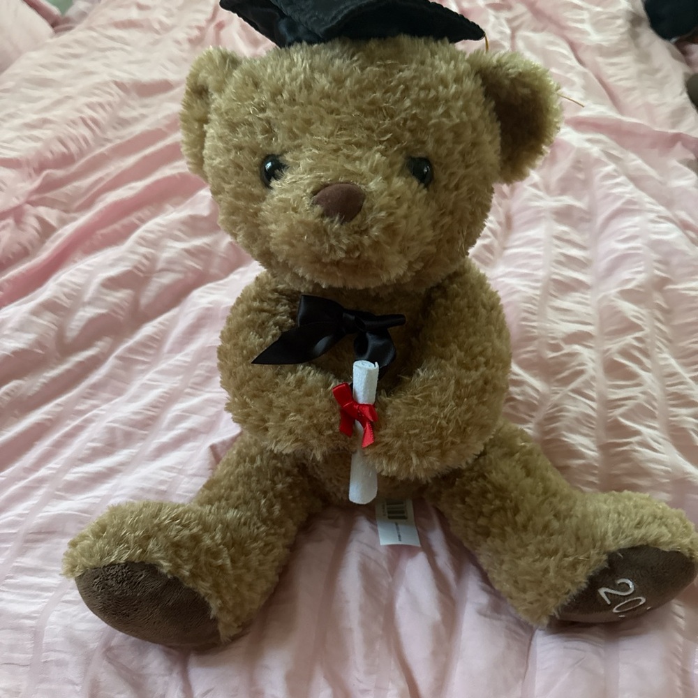 Graduation Teddy Bear with Cap and Diploma